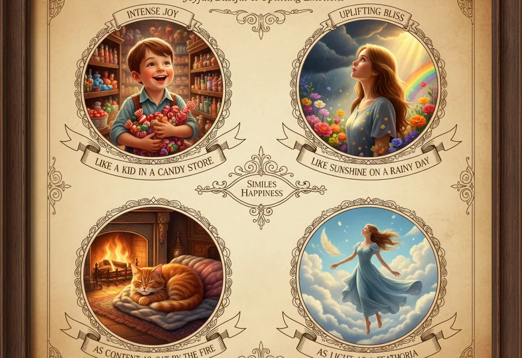 Similes for Happiness