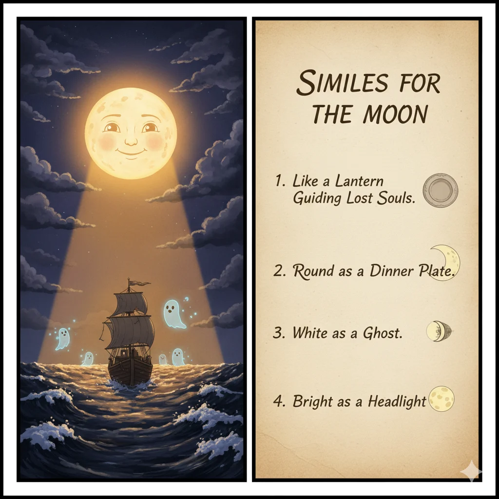 similes for the Moon
