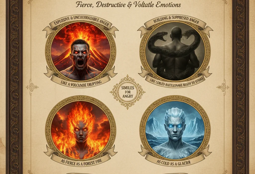 Powerful Similes for Angry