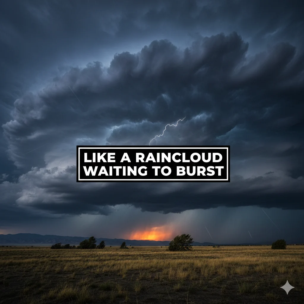 Like a Raincloud Waiting to Burst