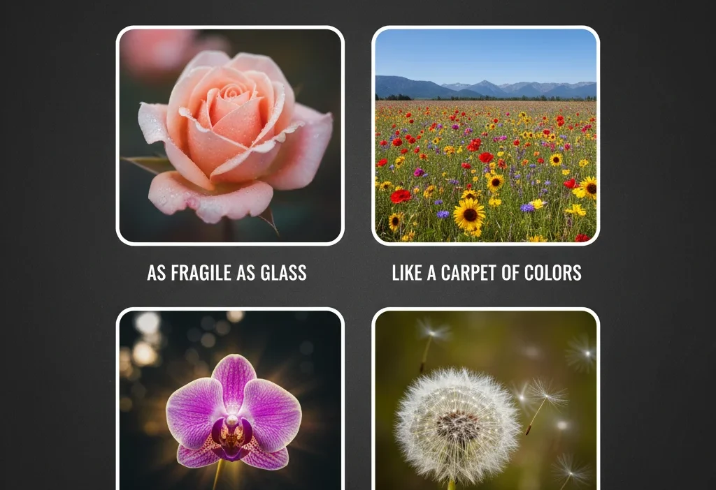 similies for flowers