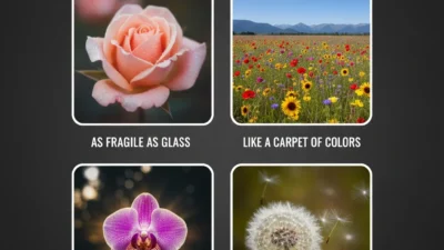 similies for flowers