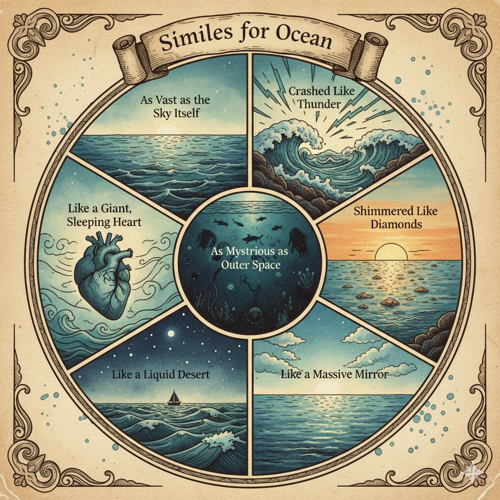 Similies Sea Examples Similes for Ocean: Beautiful Comparisons Inspired by the Sea