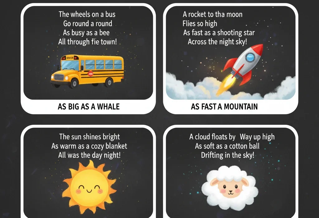 poems with similies for kids