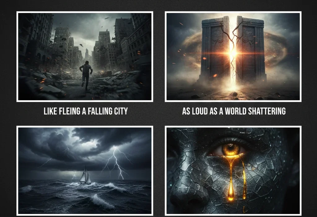 similies for dramatic