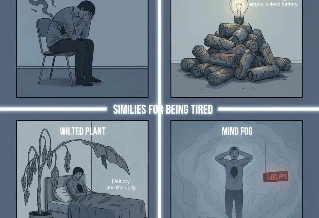 Similies for Being Tired: