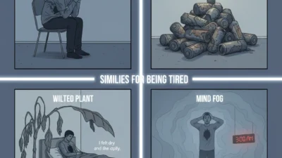 Similies for Being Tired: