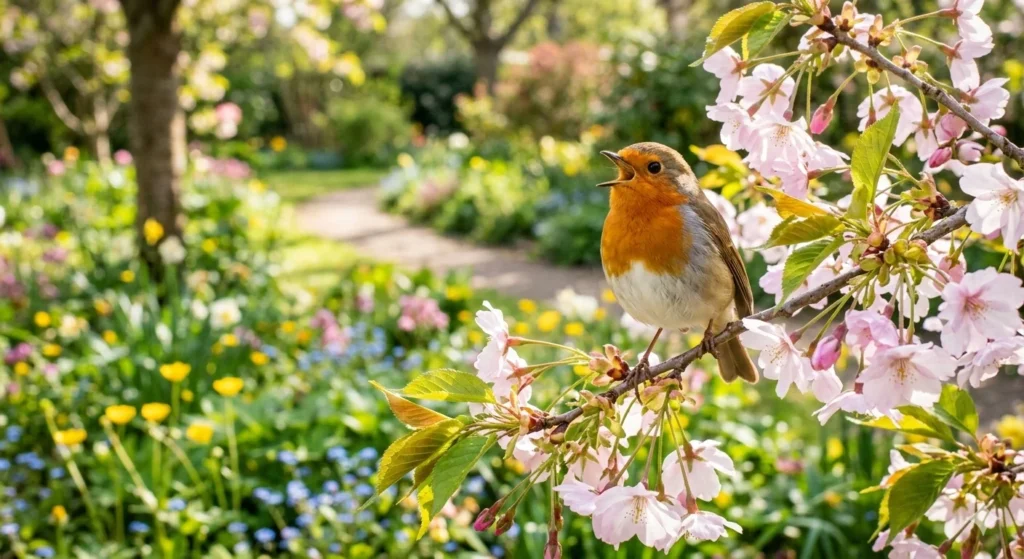 As cheerful as a songbird