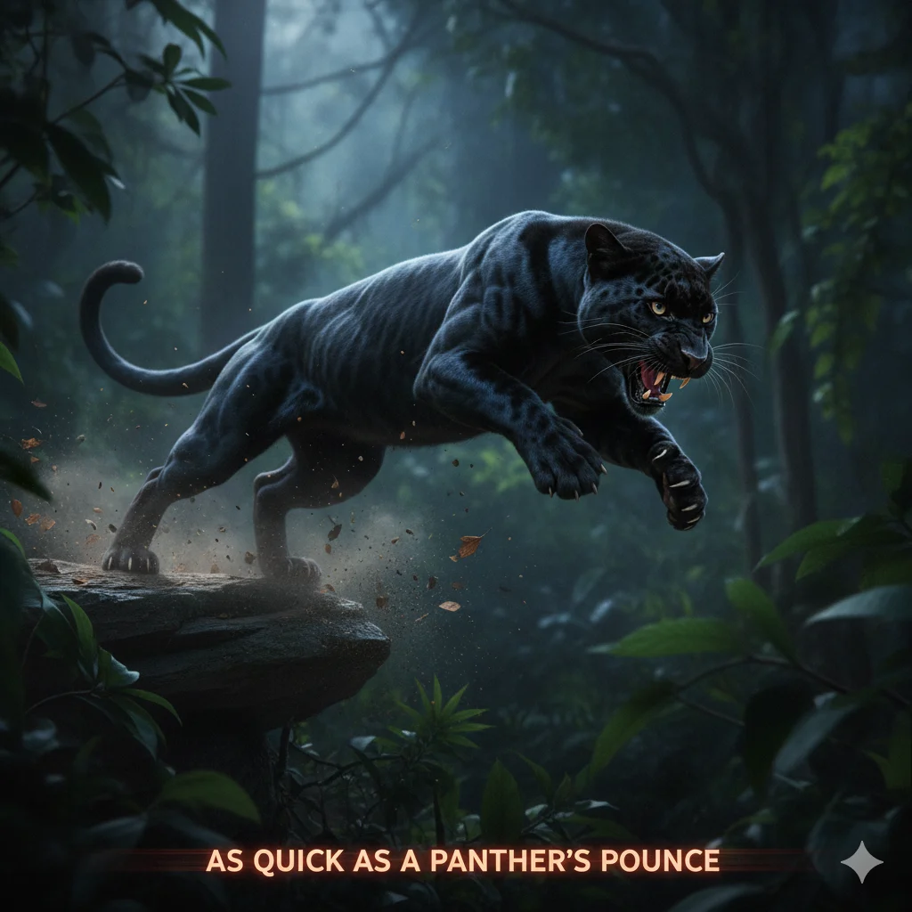  As Quick as a Panther’s Pounce