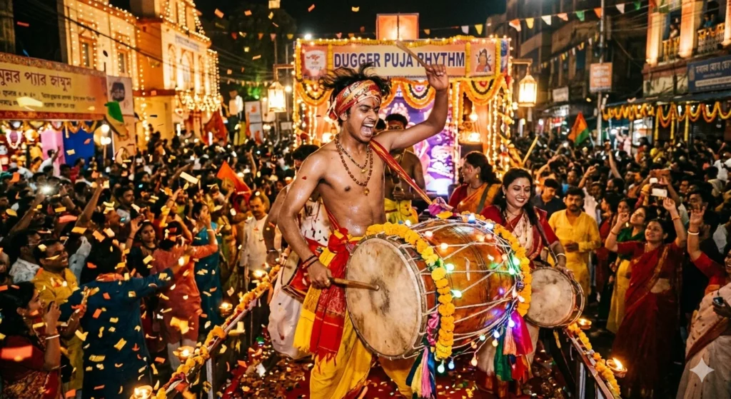 As lively as festival drums