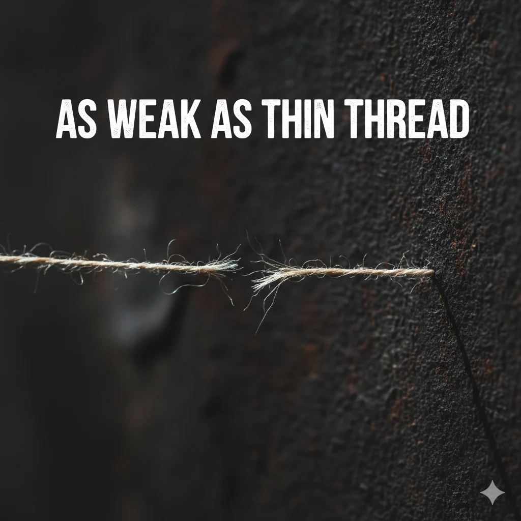 As Weak as Thin Thread