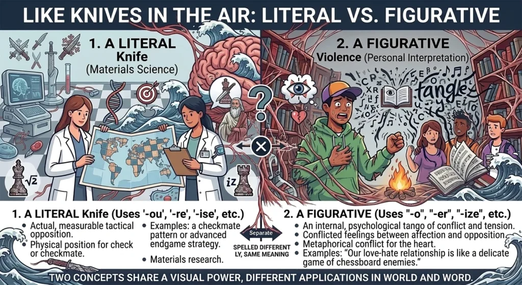 Like knives in the air