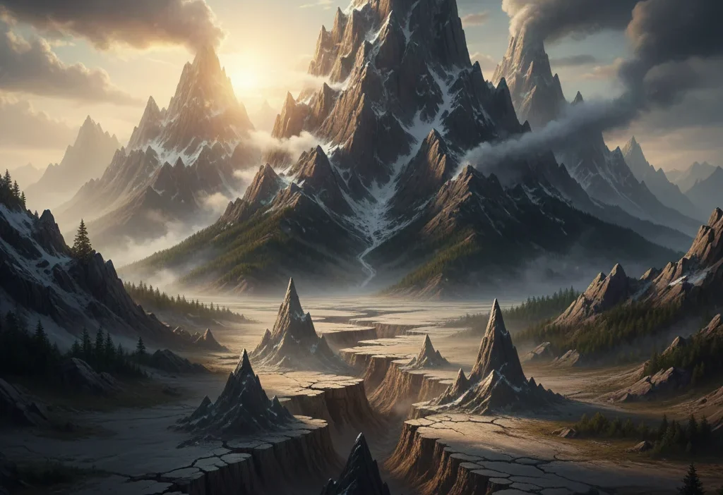 Similies for Mountains