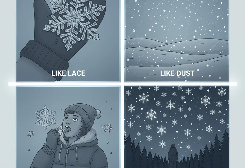 Similes for Snowflakes