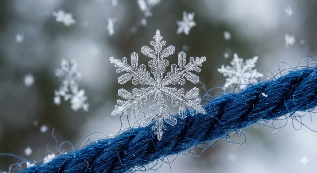 As rare as a perfect snowflake