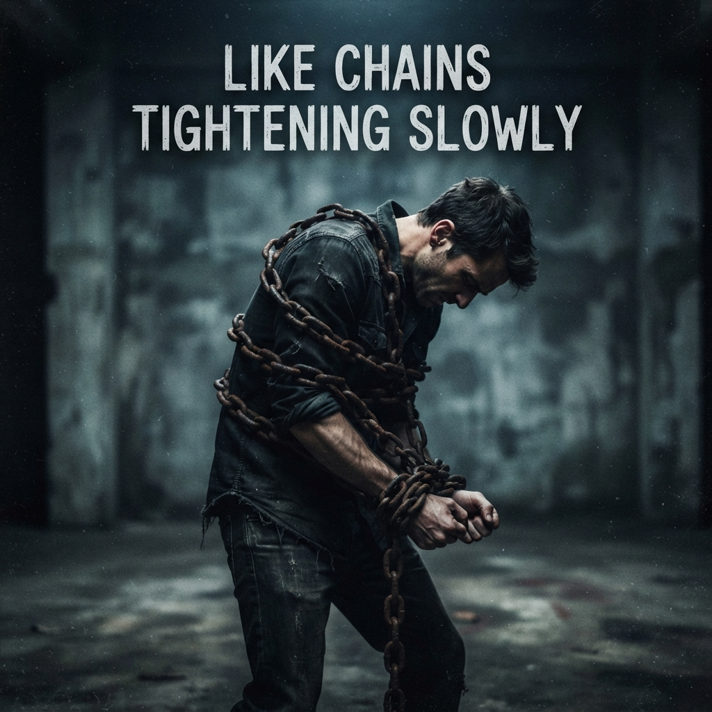Like chains tightening slowly