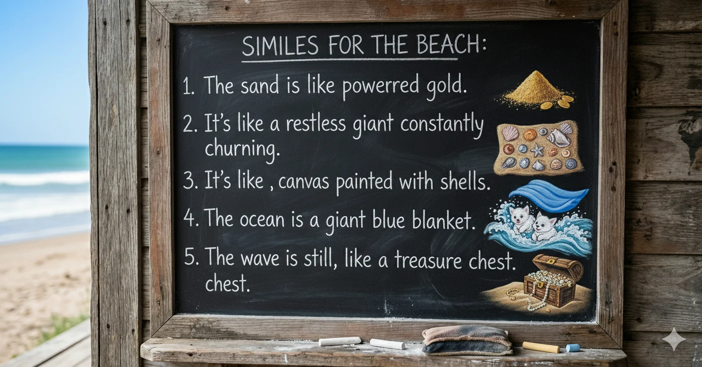 32+Similes for Beach: The Truth About Sensory Writing