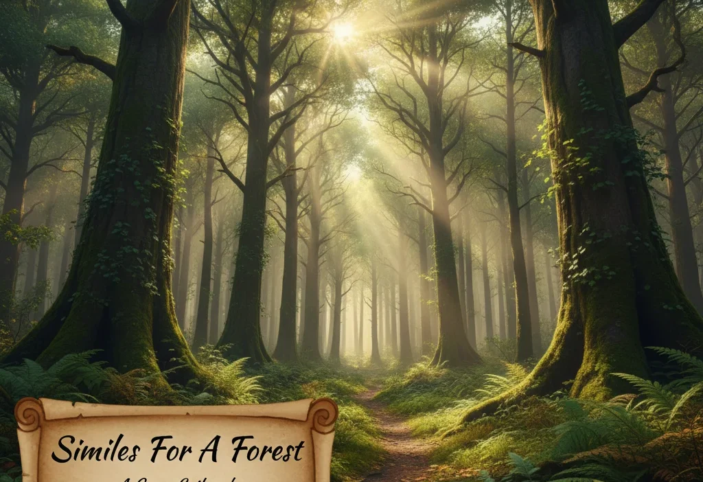 similes for a forest