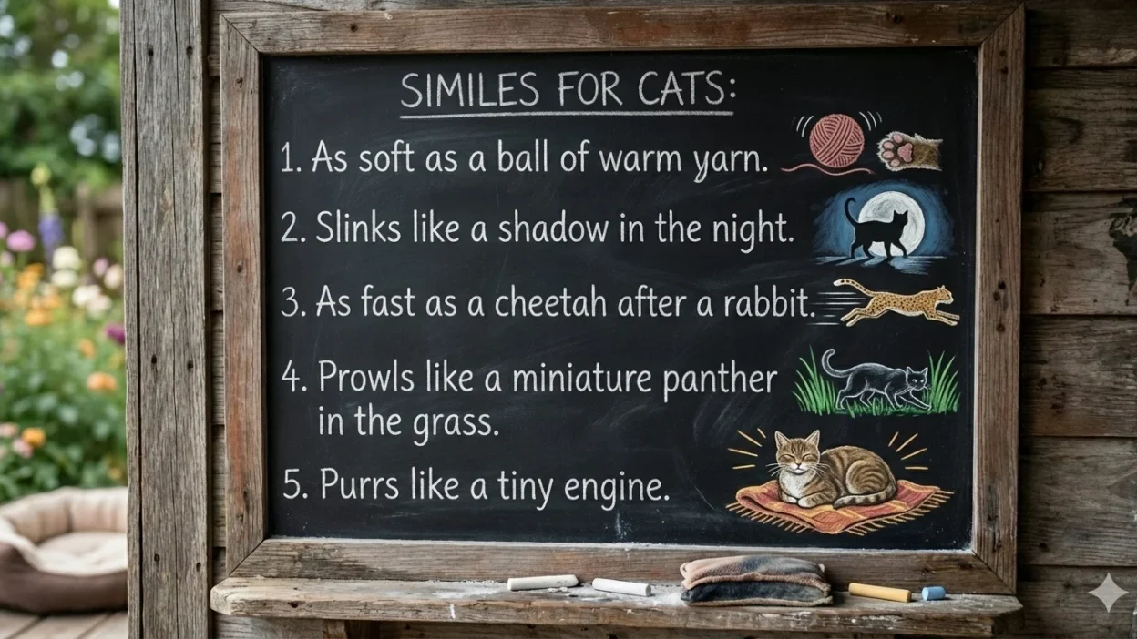 similes for cat