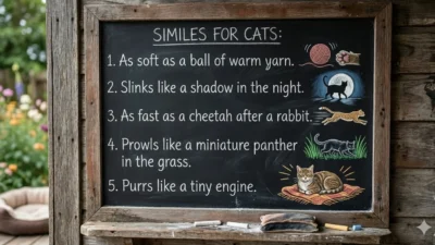 similes for cat