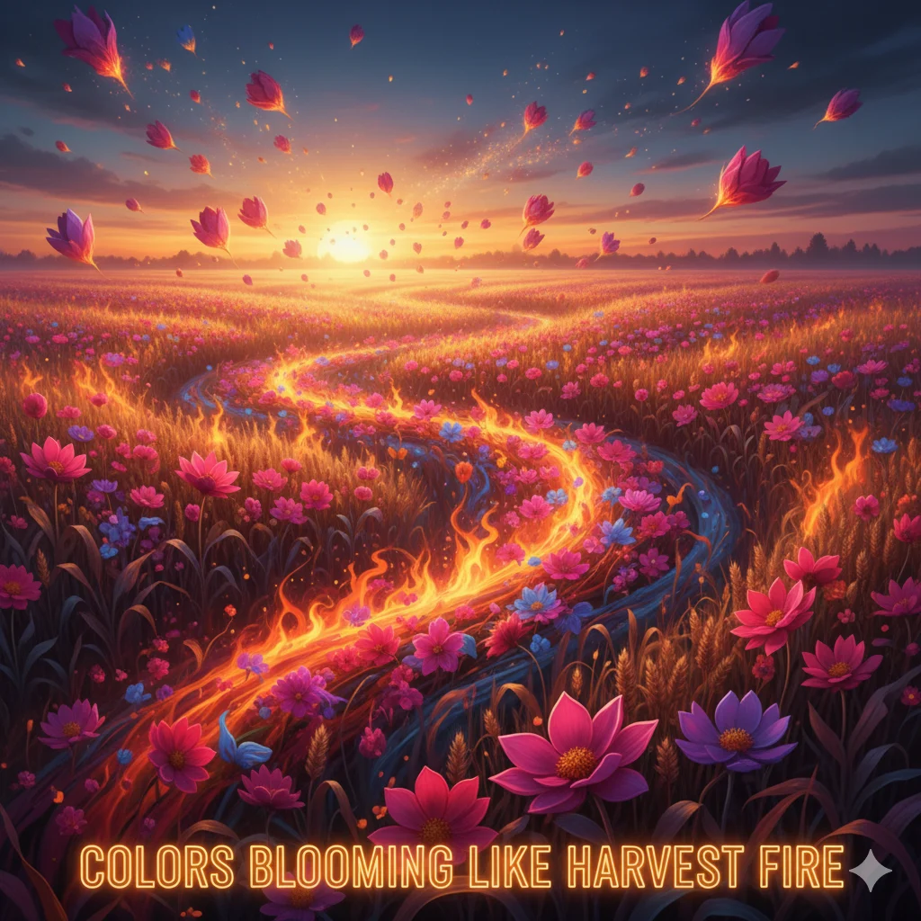 Colors Blooming Like Harvest Fire