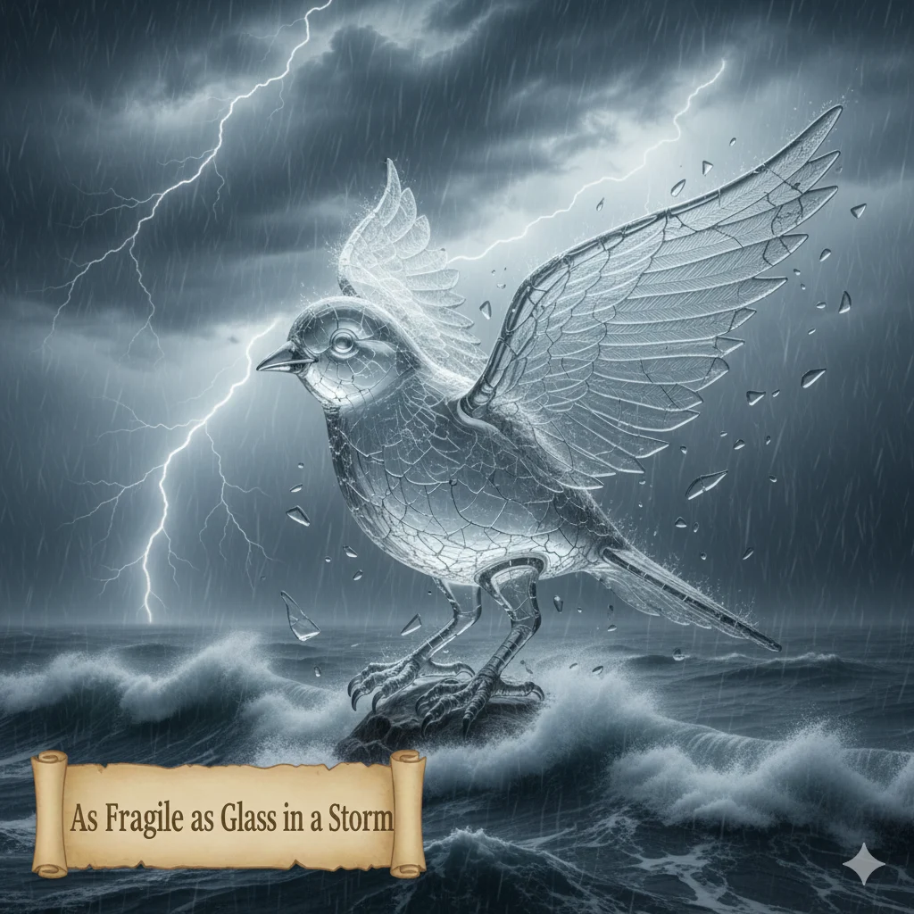 As fragile as glass in a storm