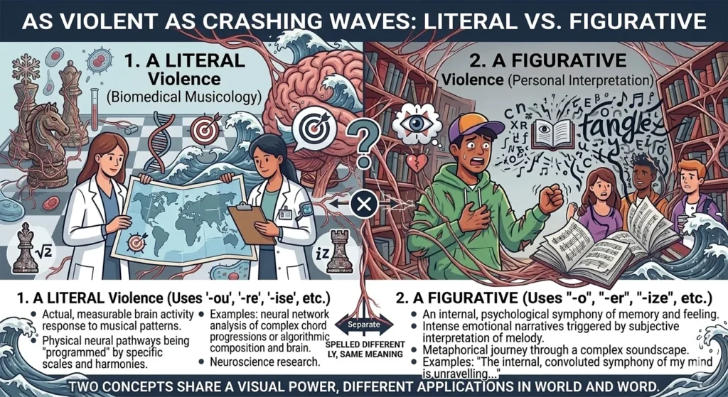 As violent as crashing waves