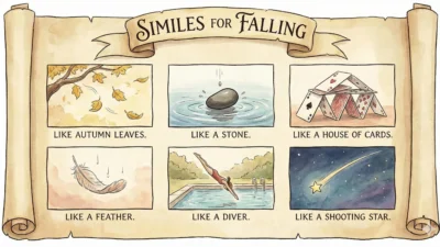 similies for falling