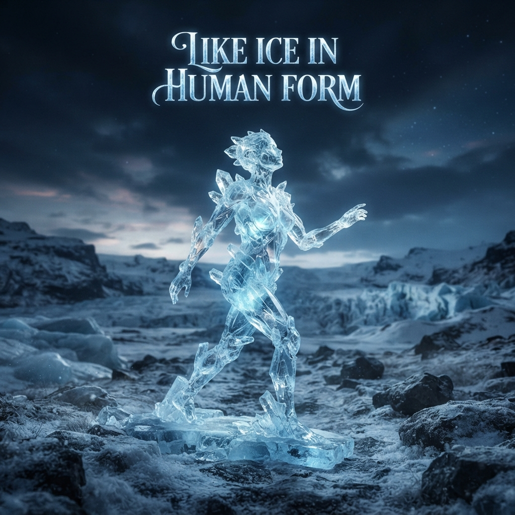 Like ice in human form