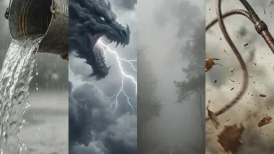 similes for bad weather