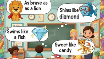 list of similes for grade 4