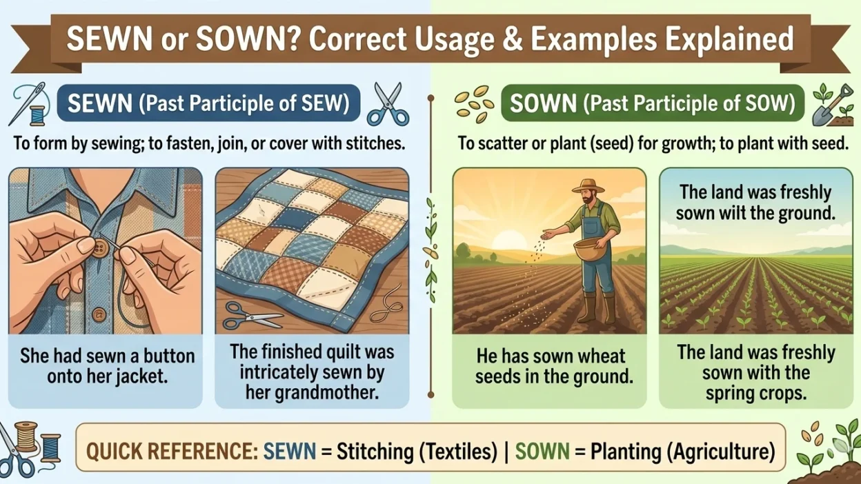 Sewn or Sown