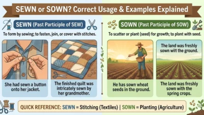 Sewn or Sown