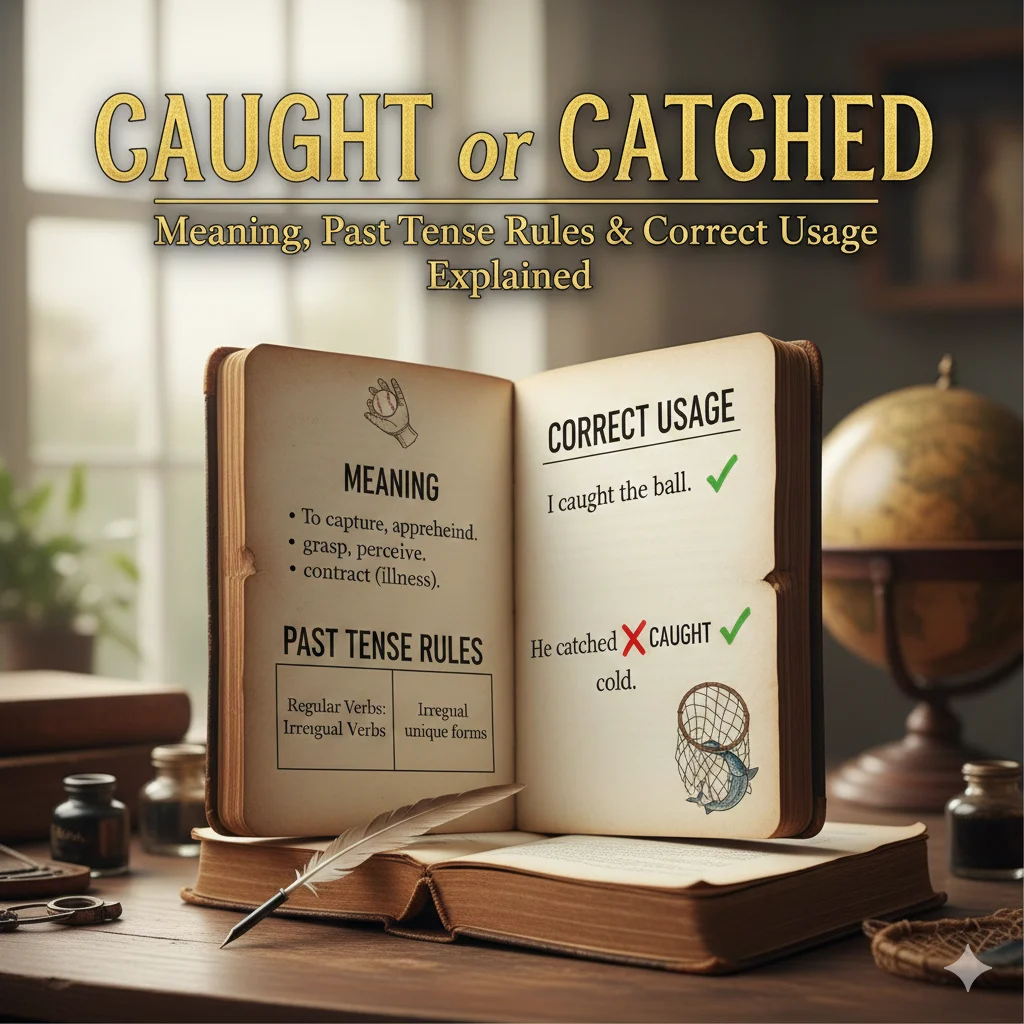 Caught or Catched: Spelling Confusion Solved