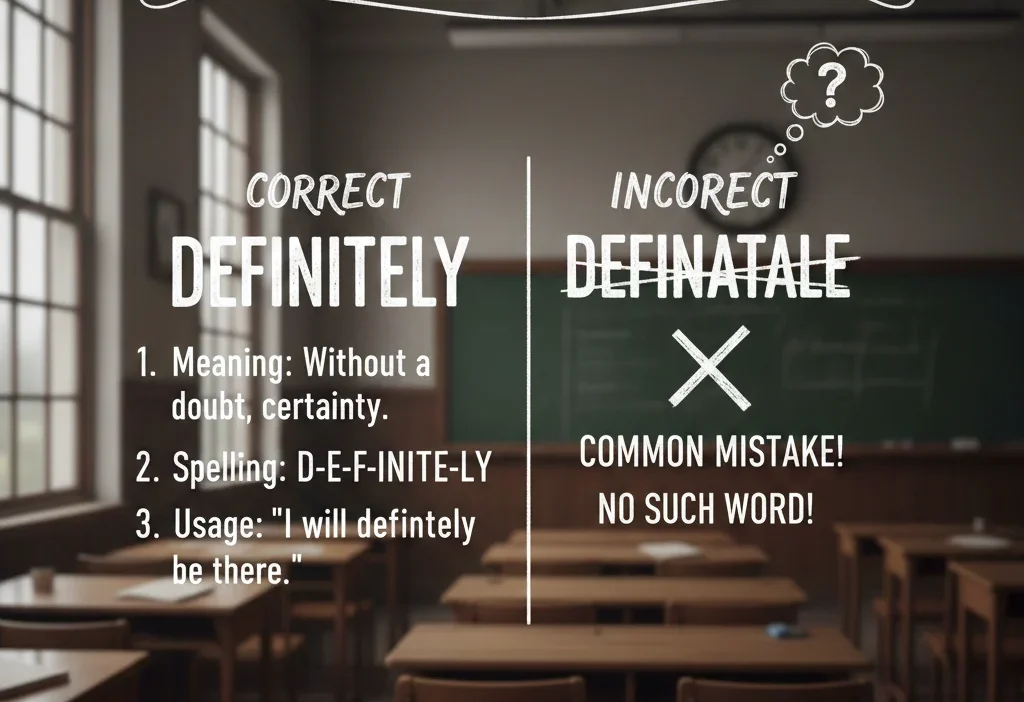 Definitely / Definately