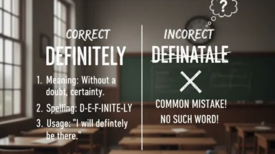 Definitely / Definately