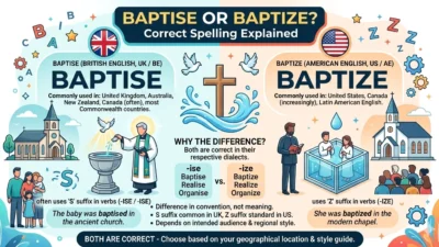 Baptise or Baptize