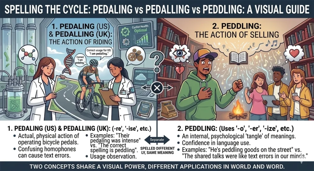 Pedalling or Pedaling