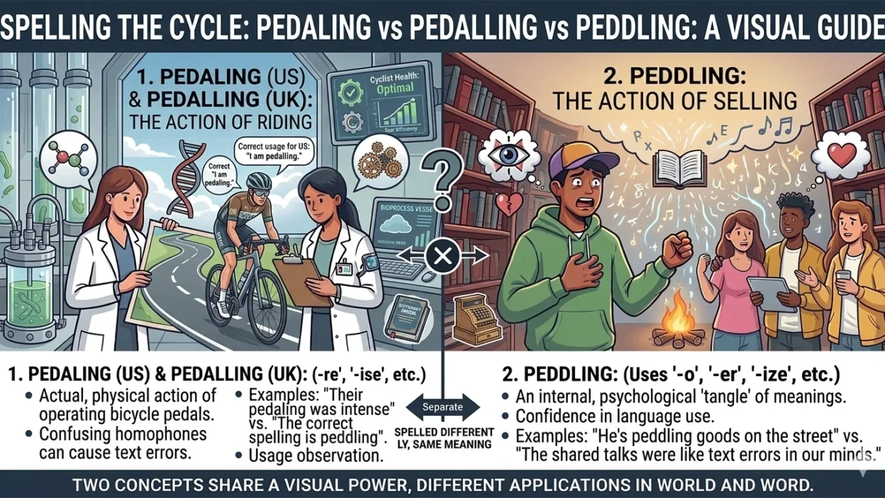 Pedalling or Pedaling