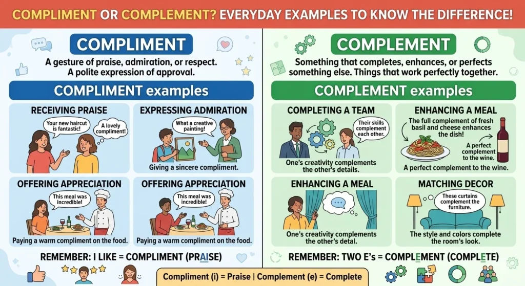 Compliment or Complement
